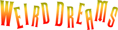 Weird Dreams logo for Commodore 64